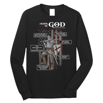 Armor Of God Ephesians 6 10 18 Bible Verse Long Sleeve Shirt
