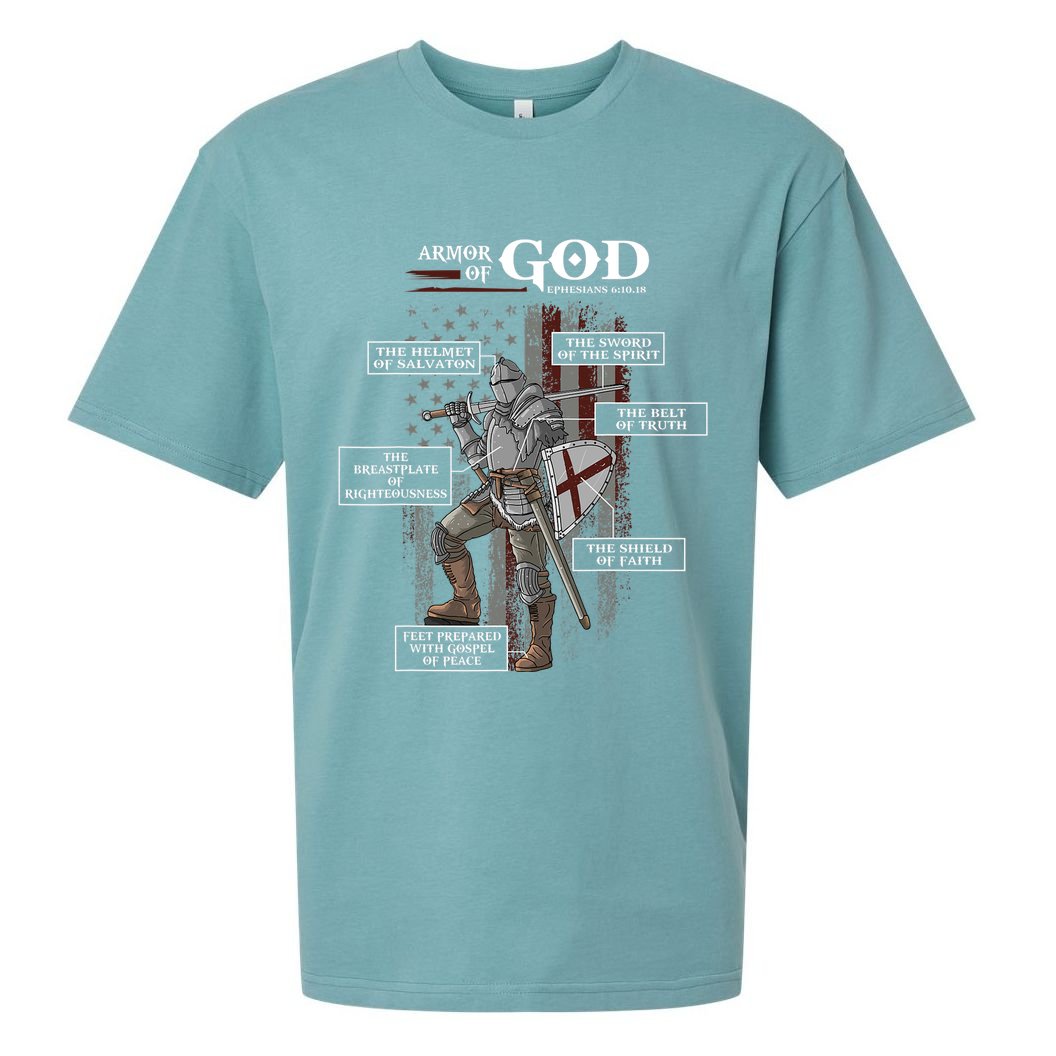 Armor Of God Ephesians 6 10 18 Bible Verse Sueded Cloud Jersey T-Shirt