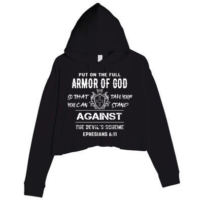 Armor Of God Gift Christian Bible Verse Gift Crop Fleece Hoodie