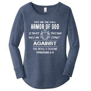 Armor Of God Gift Christian Bible Verse Gift Women's Perfect Tri Tunic Long Sleeve Shirt