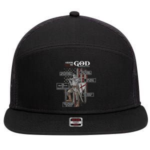 Armor Of God Ephesians 6 10 18 Bible Verse 7 Panel Mesh Trucker Snapback Hat