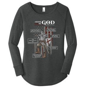 Armor Of God Ephesians 6 10 18 Bible Verse Women's Perfect Tri Tunic Long Sleeve Shirt