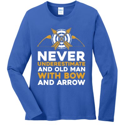 Archery Old Gift Bow Bow Archer Gift Ladies Long Sleeve Shirt