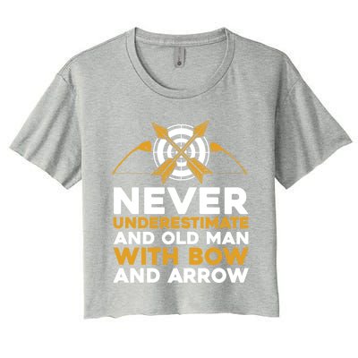 Archery Old Gift Bow Bow Archer Gift Women's Crop Top Tee