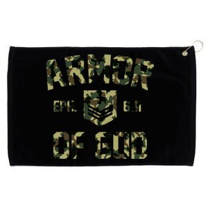 Armor Of God Military Camo Camouflage Grommeted Golf Towel