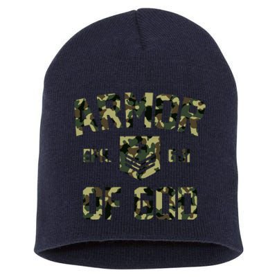 Armor Of God Military Camo Camouflage Short Acrylic Beanie