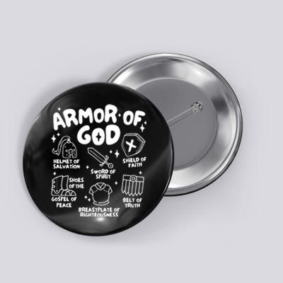 Armor Of God Christian Button