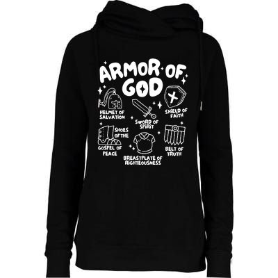 Armor Of God Christian Womens Funnel Neck Pullover Hood