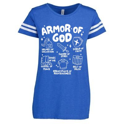 Armor Of God Christian Enza Ladies Jersey Football T-Shirt