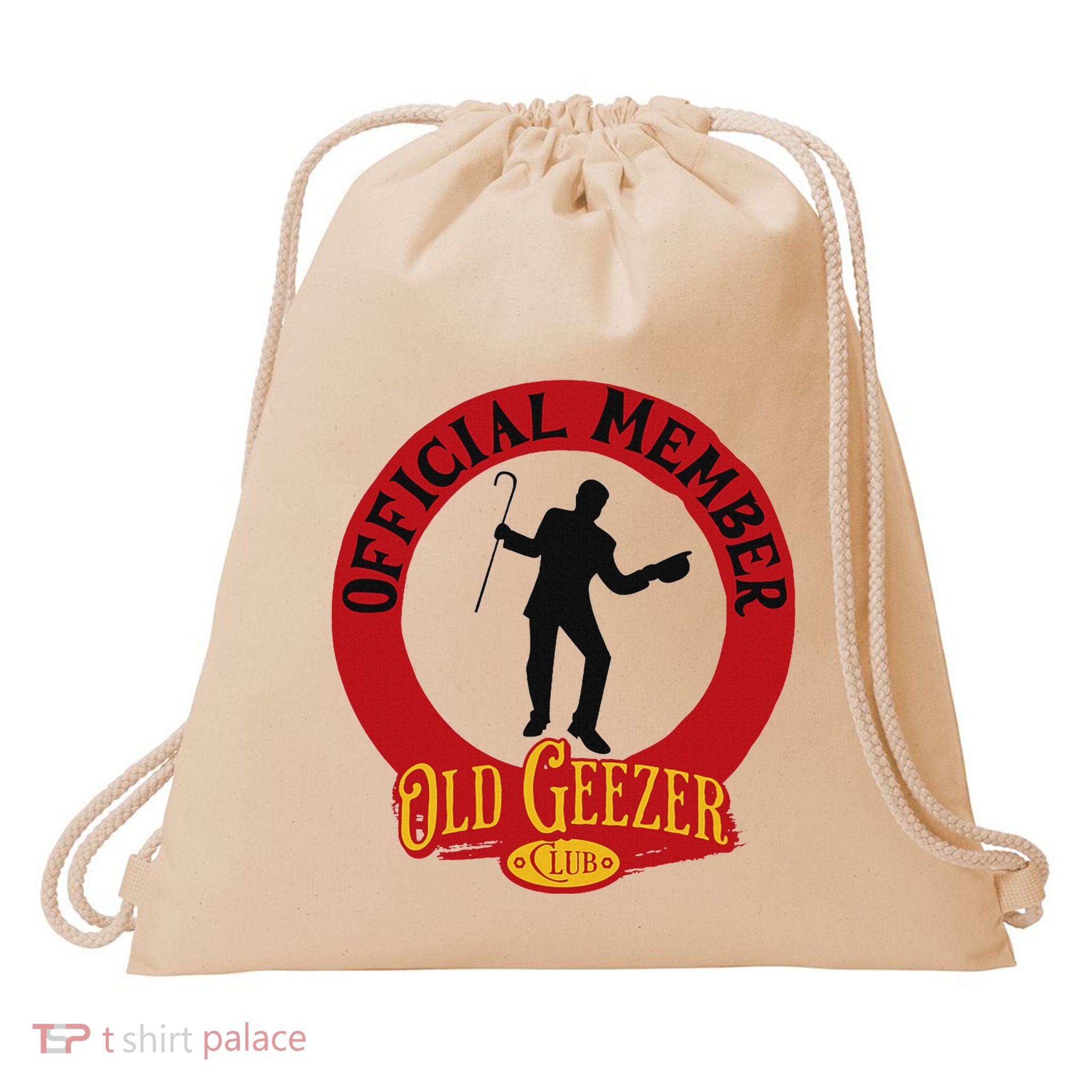 An Old Geezer Old Man Member Drawstring Bag