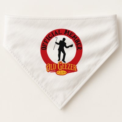 An Old Geezer Old Man Member USA-Made Doggie Bandana