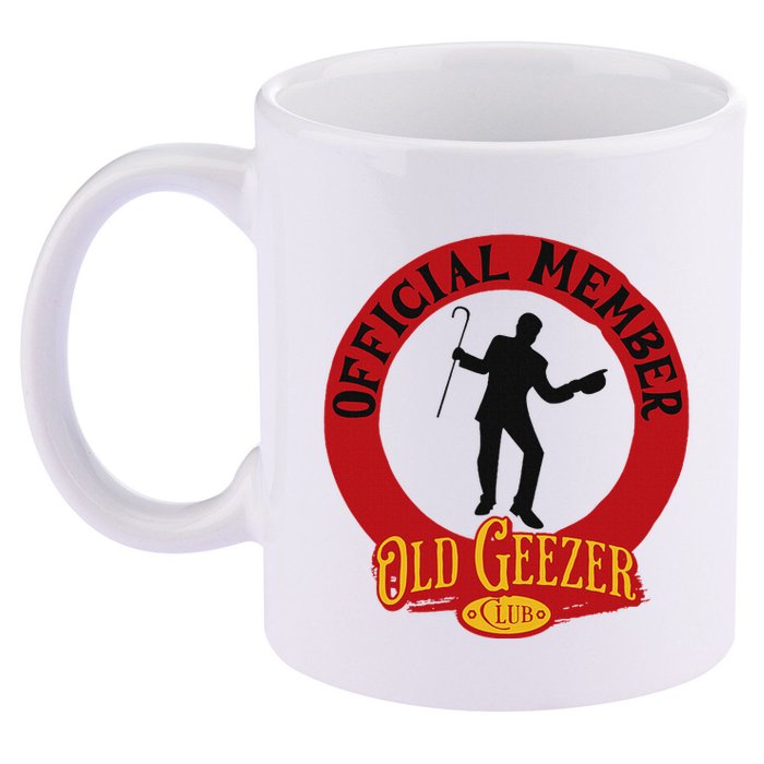 An Old Geezer Old Man Member 11oz C Handle Ceramic Mug