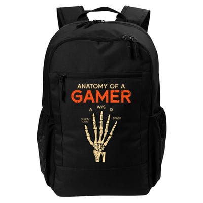 Anatomy Of Gamer Skeleton Hand Funny Men Kids Ns Daily Commute Backpack