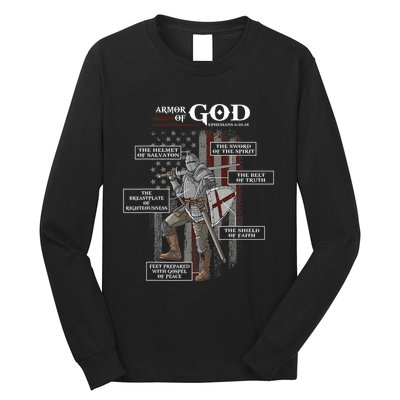 Armor of God Ephesians 6 10 18 Bible Verse Long Sleeve Shirt