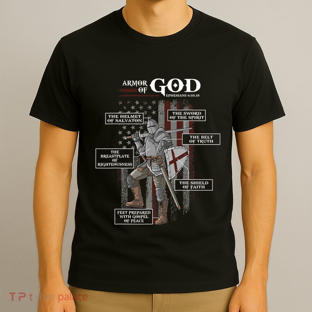 Armor of God Ephesians 6 10 18 Bible Verse T-Shirt