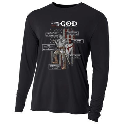 Armor of God Ephesians 6 10 18 Bible Verse Cooling Performance Long Sleeve Crew