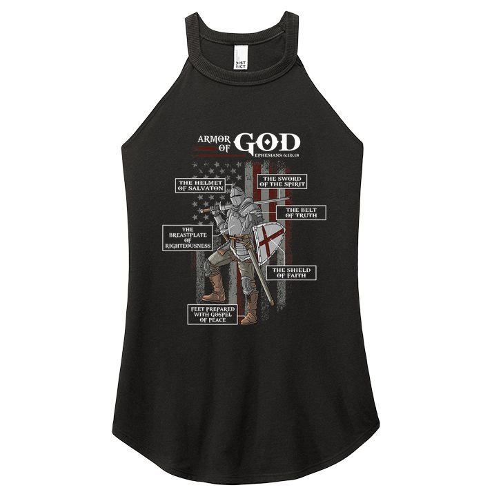 Armor of God Ephesians 6 10 18 Bible Verse Women's Perfect Tri Rocker Tank