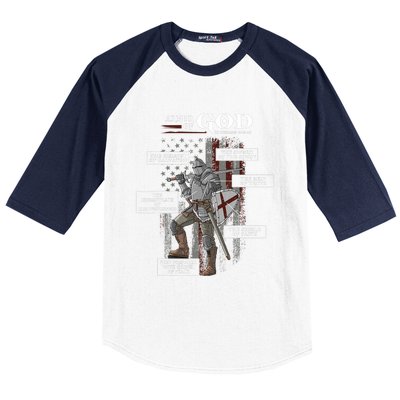 Armor of God Ephesians 6 10 18 Bible Verse Baseball Sleeve Shirt