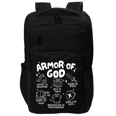 Armor Of God put on the armor of God Christian bible verses Impact Tech Backpack