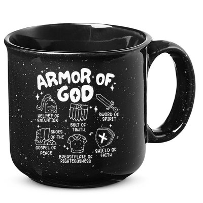 Armor Of God put on the armor of God Christian bible verses 15oz Campfire Ceramic Mug
