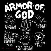 Armor Of God put on the armor of God Christian bible verses Flatbill Hat