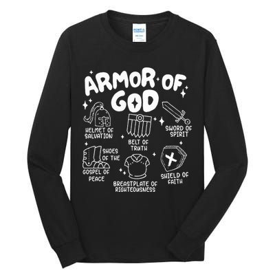 Armor Of God put on the armor of God Christian bible verses Tall Long Sleeve T-Shirt