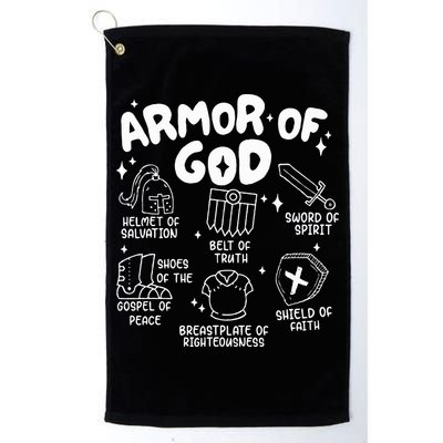 Armor Of God put on the armor of God Christian bible verses Golf Towel