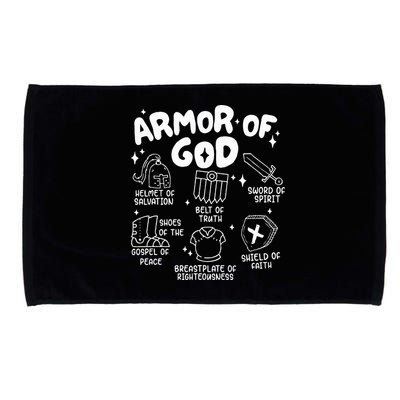 Armor Of God put on the armor of God Christian bible verses Microfiber Hand Towel