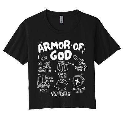 Armor Of God put on the armor of God Christian bible verses Crop Top