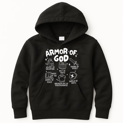 Armor Of God put on the armor of God Christian bible verses Kids Hoodie