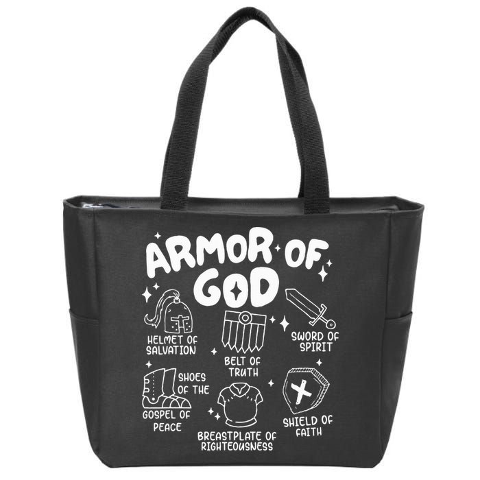 Armor Of God put on the armor of God Christian bible verses Zip Tote Bag