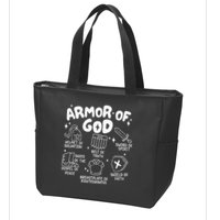 Armor Of God put on the armor of God Christian bible verses Zip Tote Bag