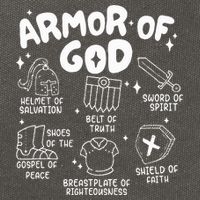 Armor Of God put on the armor of God Christian bible verses Cotton Canvas Backpack