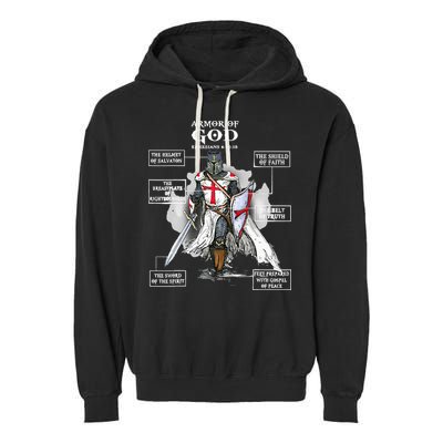 Armor Of God Bible Verse Cool Ephesians 611 Christian Bible Garment-Dyed Fleece Hoodie