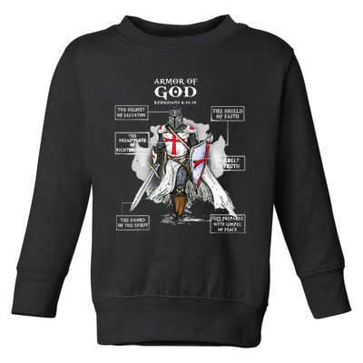 Armor Of God Bible Verse Cool Ephesians 611 Christian Bible Toddler Sweatshirt