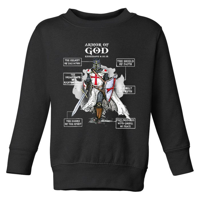 Armor Of God Bible Verse Cool Ephesians 611 Christian Bible Toddler Sweatshirt