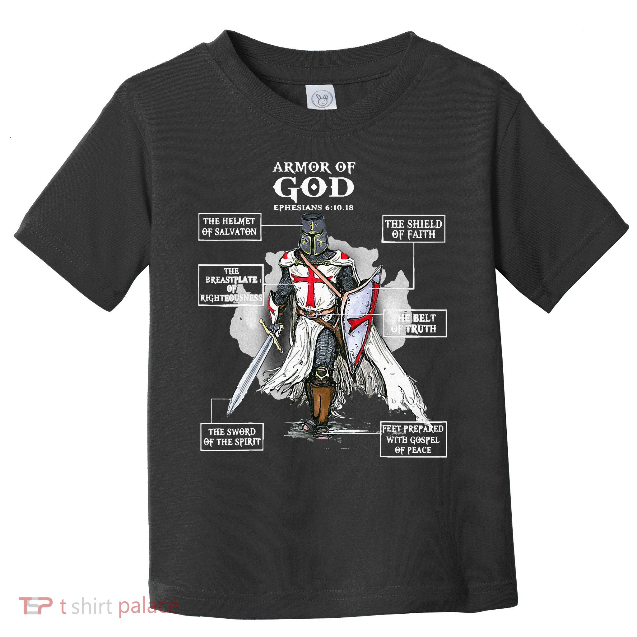 Armor Of God Bible Verse Cool Ephesians 611 Christian Bible Toddler T-Shirt