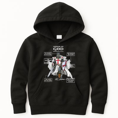 Armor Of God Bible Verse Cool Ephesians 611 Christian Bible Kids Hoodie