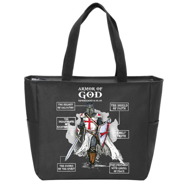 Armor Of God Bible Verse Cool Ephesians 611 Christian Bible Zip Tote Bag
