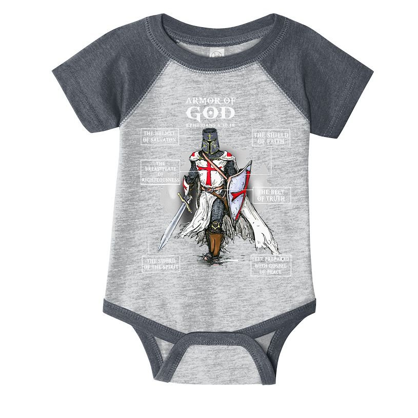 Armor Of God Bible Verse Cool Ephesians 611 Christian Bible Infant Baby Jersey Bodysuit