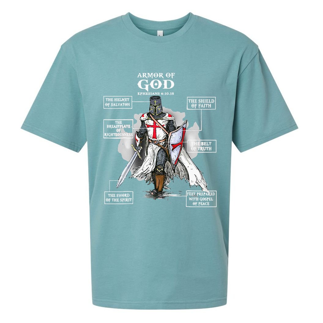 Armor Of God Bible Verse Cool Ephesians 611 Christian Bible Sueded Cloud Jersey T-Shirt