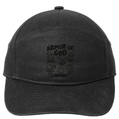 Armor Of God Christian Jesus 7-Panel Snapback Hat
