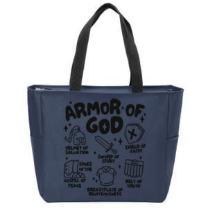 Armor Of God Christian Jesus Zip Tote Bag