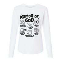 Armor Of God Christian Jesus Womens Cotton Relaxed Long Sleeve T-Shirt