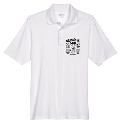 Armor Of God Christian Jesus Men's Origin Performance Piqué Polo