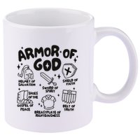 Armor Of God Christian Jesus 11oz C Handle Ceramic Mug
