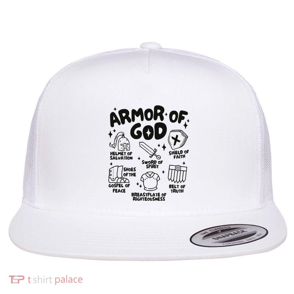 Armor Of God Christian Jesus Flatbill Hat