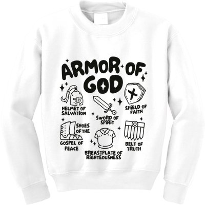 Armor Of God Christian Jesus Kids Sweatshirt