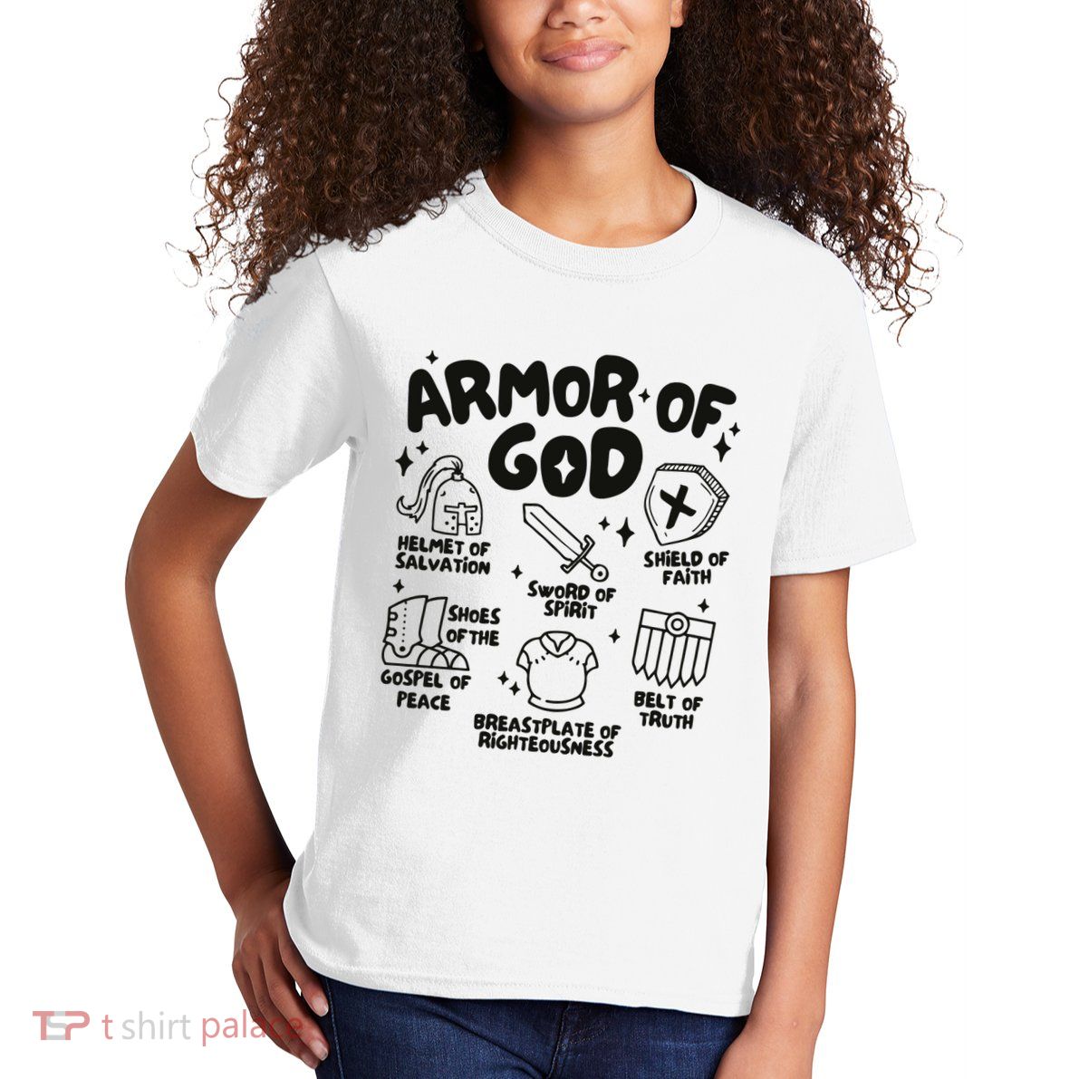 Armor Of God Christian Jesus Kids T-Shirt