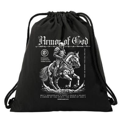 Armor Of God | Put On The Full Armor Of God | Christian Drawstring Bag